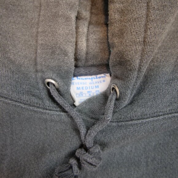 Champion Grey Reverse Weave Hoodie Sweatshirt - Picture 3 of 5